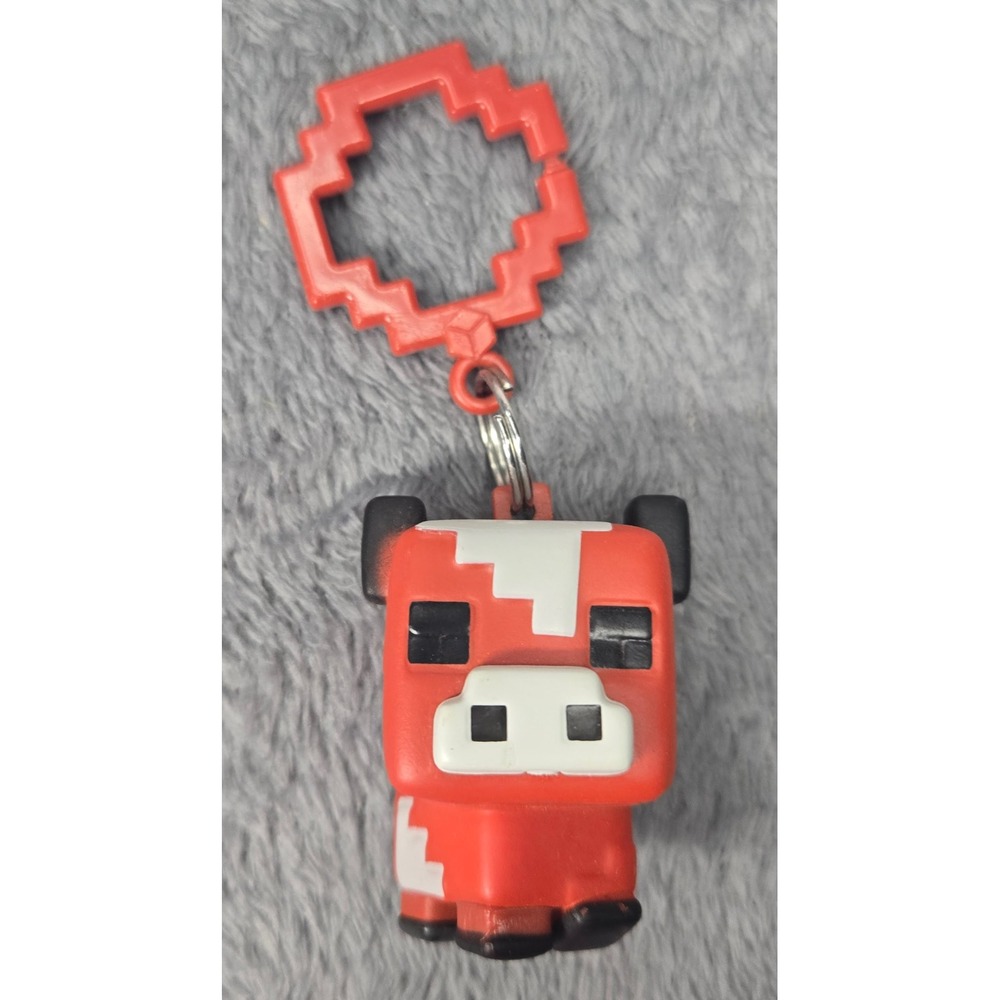 Minecraft Mooshroom Red Cow Hanger Keychain Figure Series 1 Mojang WC2622270